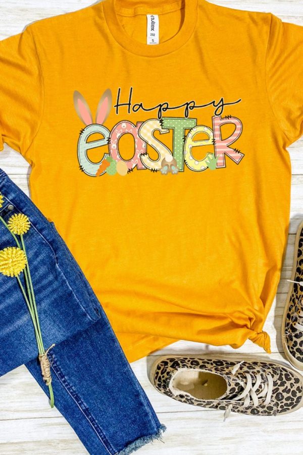 Pastel Happy Easter Unisex Blend Tee Hot on Sale