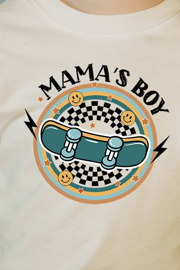 Toddler Skater Check Mama s Boy Fine Jersey Tee Online - Image 2