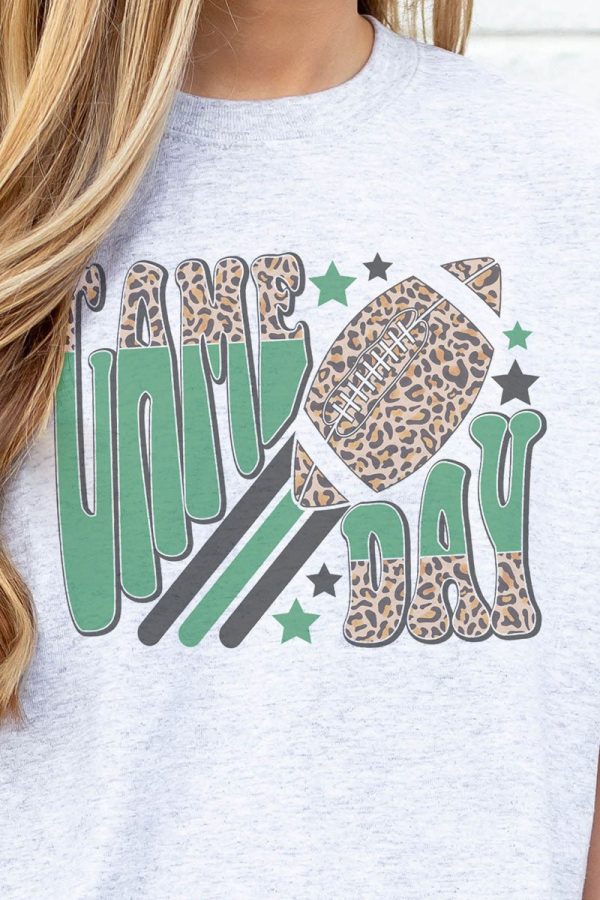 Groovy Game Day Green And Black Dri-Power 50 50 Tee Fashion - Image 2