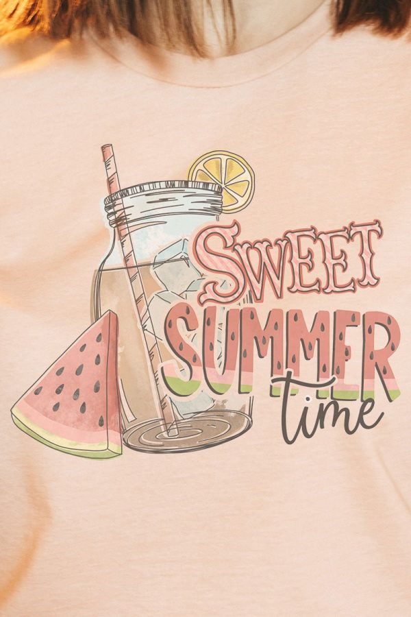 Sweet Summertime Tri-Blend Short Sleeve Tee Online - Image 2