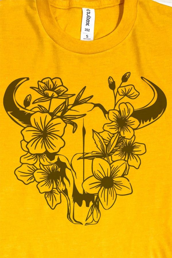 Blossom Steer Unisex Blend Tee Hot on Sale - Image 2