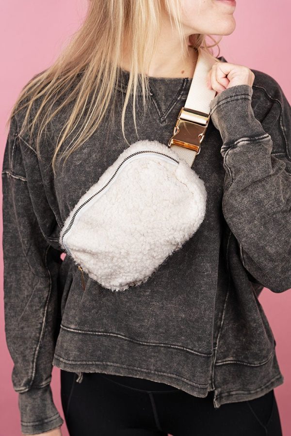 25% OFF! Ivory Teddy Bear Belt Bag Online Sale