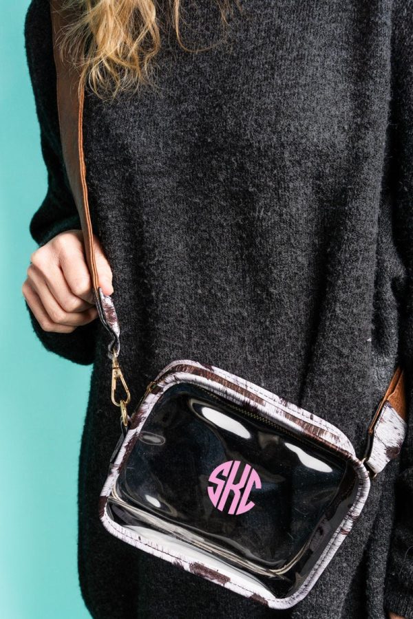 NGIL Moosic To My Ears Faux Leather Clear Stadium Bag Online now - Image 2