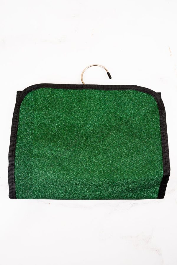 NGIL Green Glitz & Glam Roll Up Cosmetic Bag Online Hot Sale