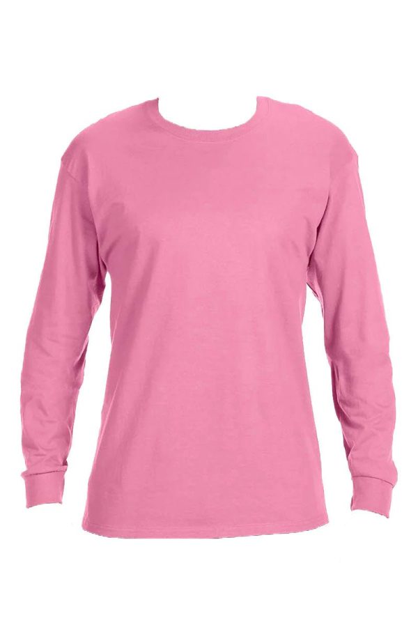 All The Hearts Mama Pink Unisex Dri-Power Long-Sleeve 50 50 Tee Online Sale - Image 5