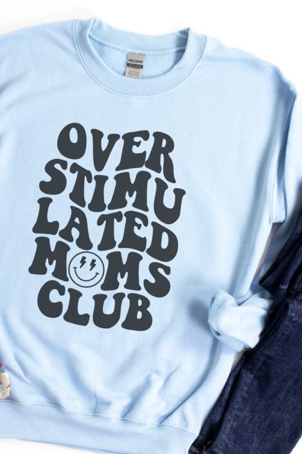 Overstimulated Moms Club Heavy-weight Crew Sweatshirt For Discount