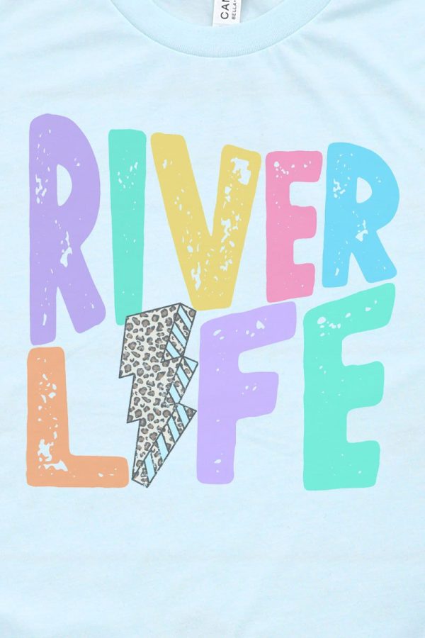 River Life Bolt Tri-Blend Short Sleeve Tee on Sale - Image 2
