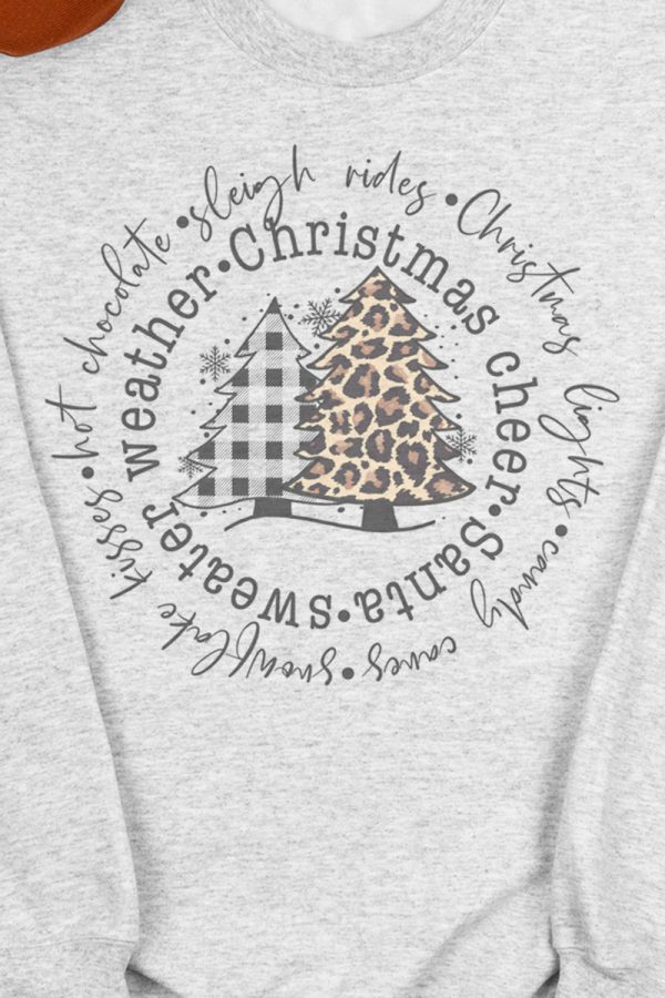 Circle Trees Christmas Cheer Unisex NuBlend Crew Sweatshirt Online Hot Sale - Image 2