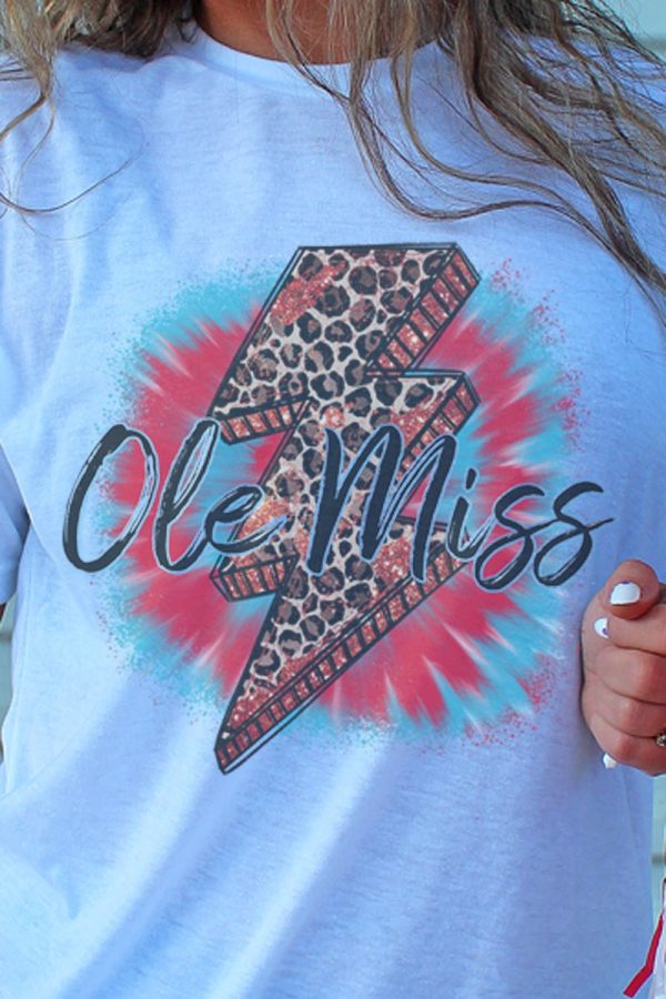 Bolt Ole Miss Unisex Poly-Rich Blend Tee Online now - Image 2