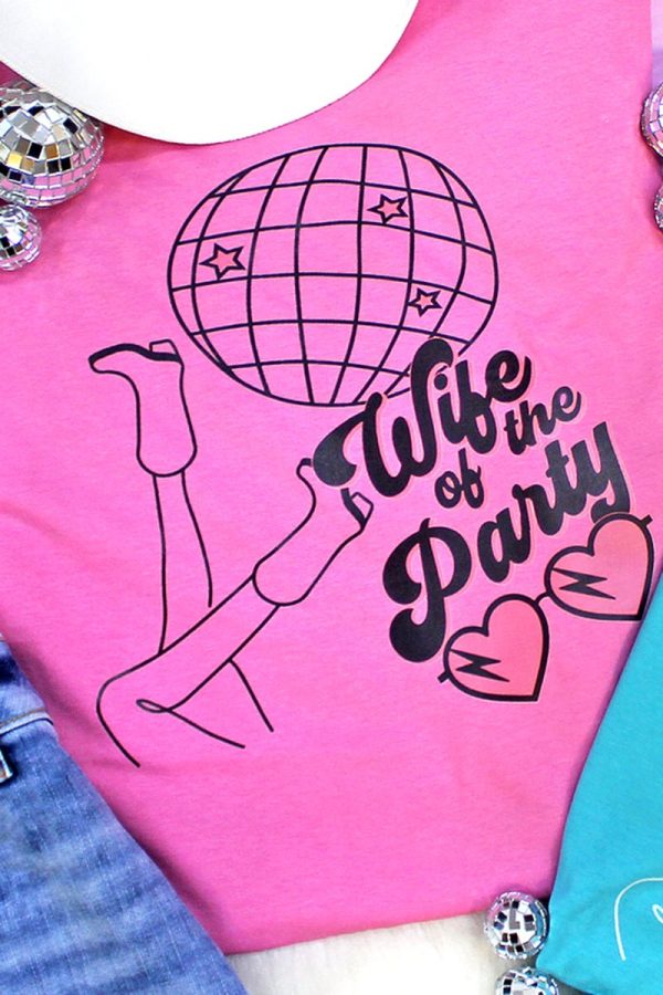 Disco Wife Of The Party Unisex HD Cotton Tee Fashion - Image 2