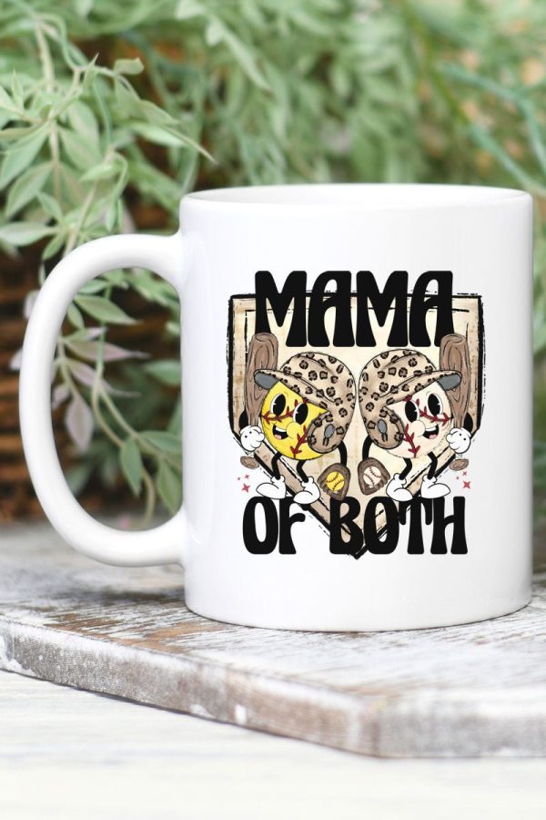 Home Plate Mama Of Both White Mug on Sale