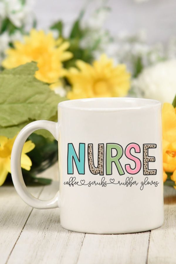 Nurse Colorblock White Mug For Discount