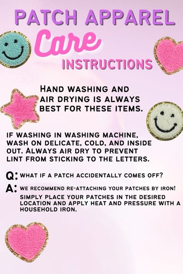 Love Smile Chenille Patch Tie Dye Tee Fashion - Image 2
