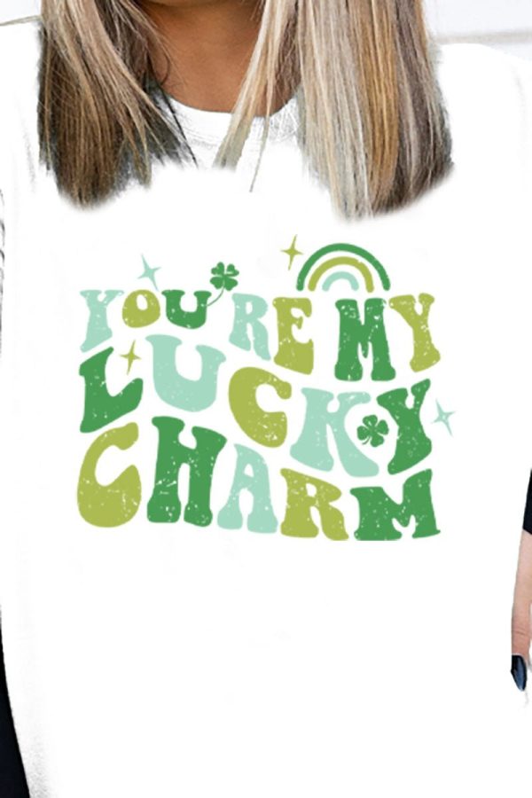 My Lucky Charm Adult Soft-Tek Blend T-Shirt Online now - Image 2