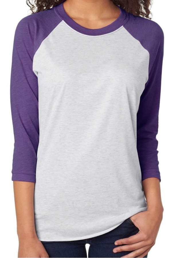 Halloween Boo Cow Tri-Blend Unisex 3 4 Raglan Discount - Image 5