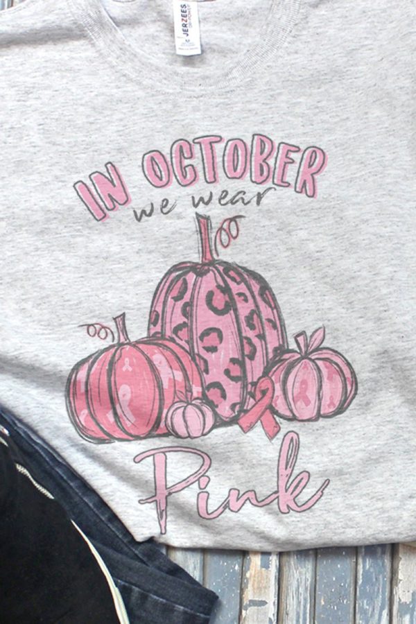 In October We Wear Pink Unisex Dri-Power Long-Sleeve 50 50 Tee Online Sale - Image 2
