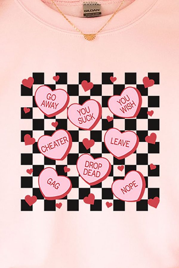 Anti-Valentines Hearts Unisex NuBlend Crew Sweatshirt Online Hot Sale - Image 2