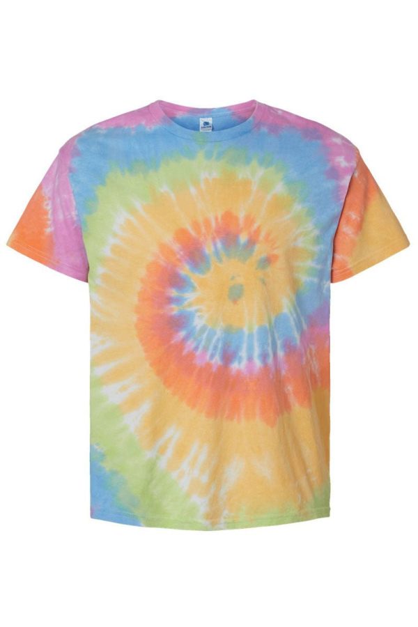 Love Smile Chenille Patch Tie Dye Tee Fashion - Image 3