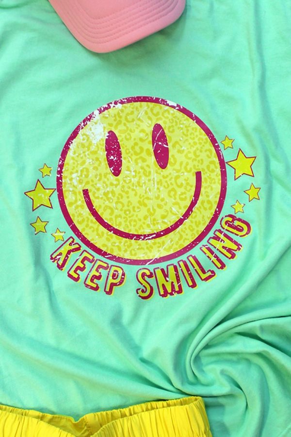 Keep Smiling Comfort Colors Adult Ring-Spun Cotton Tee Fashion - Image 2