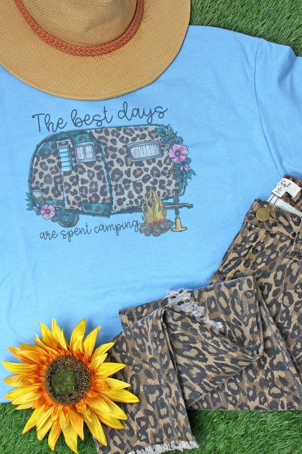 The Best Days Are Spent Camping Unisex Dri-Power 50 50 Tee Sale