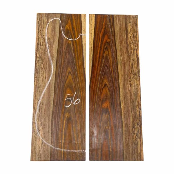 Cocobolo Bookmatched Guitar Drop Top Set - 20  x 7  x 3 8  #56 Online now - Image 5