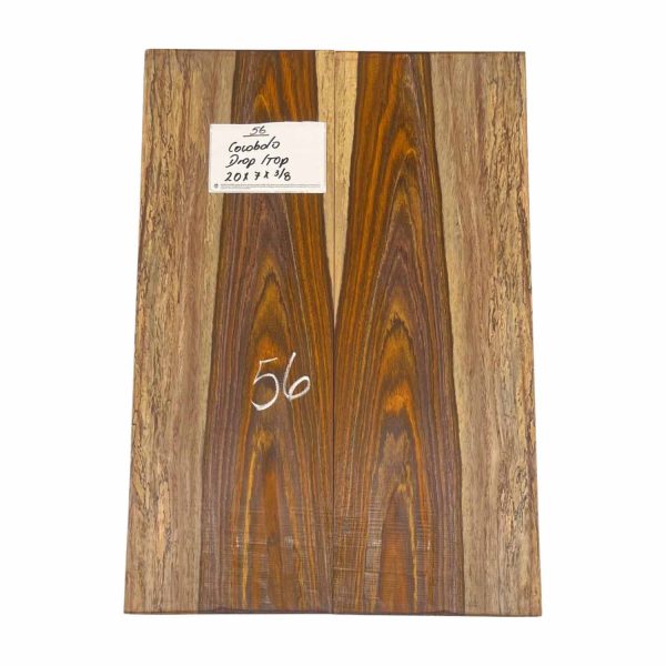 Cocobolo Bookmatched Guitar Drop Top Set - 20  x 7  x 3 8  #56 Online now