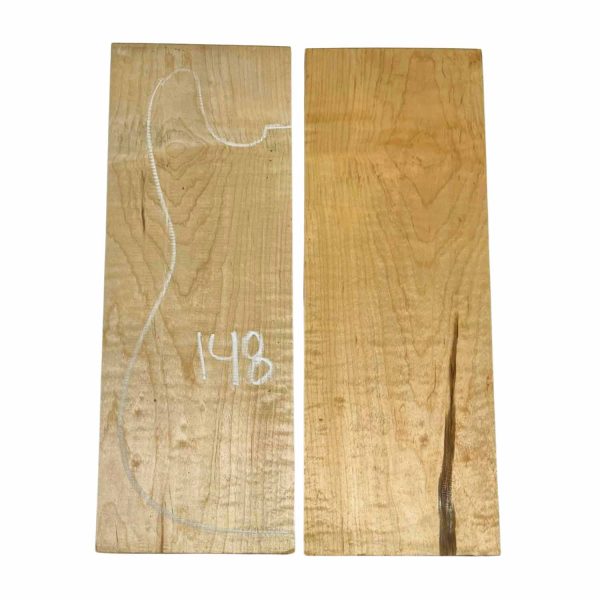 Flame Maple Guitar Carved Top 20  x 7  x 1  #148 Online now - Image 5