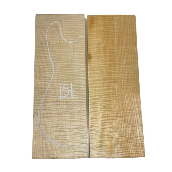 Flame Maple Guitar Carved Top 21  x 7-1 4  x 1  #151 Online - Image 5