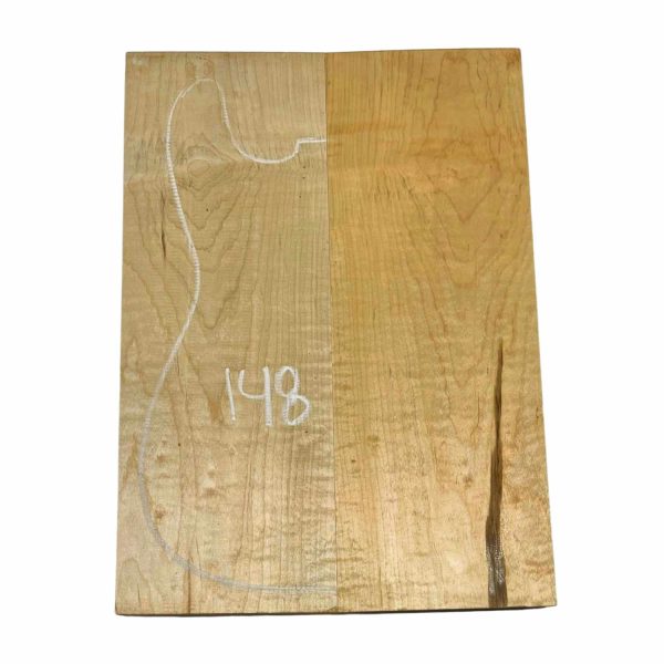 Flame Maple Guitar Carved Top 20  x 7  x 1  #148 Online now - Image 4