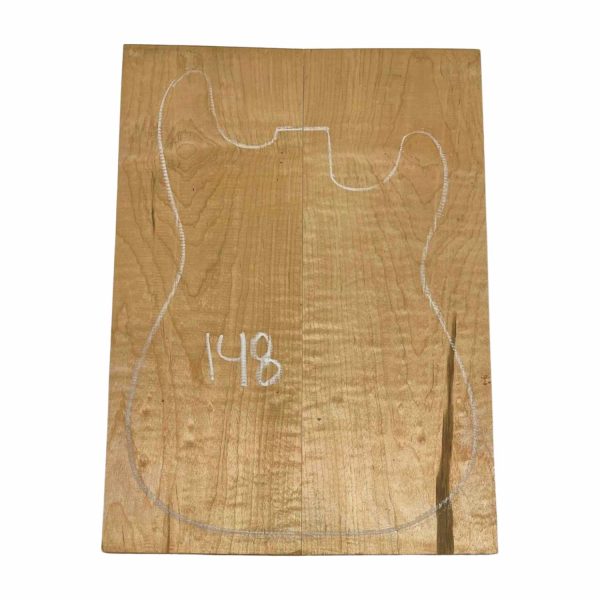 Flame Maple Guitar Carved Top 20  x 7  x 1  #148 Online now - Image 3
