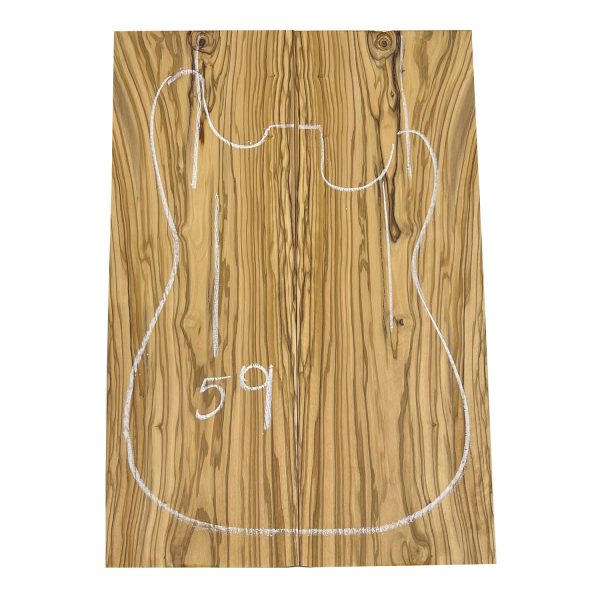 Olivewood Bookmatched Guitar Drop Tops 21  x 7-1 4  x 3 8  #59 For Discount - Image 4