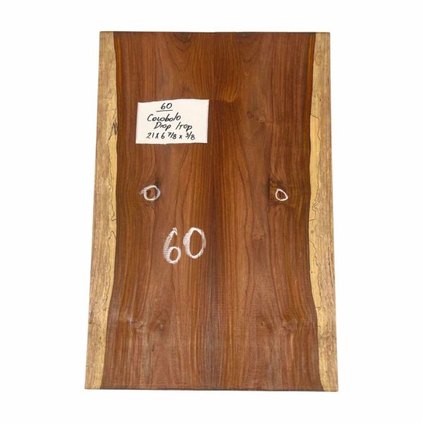Cocobolo Bookmatched Guitar Drop Top Set - 21  x 6-7 8  x 3 8  #60 Hot on Sale
