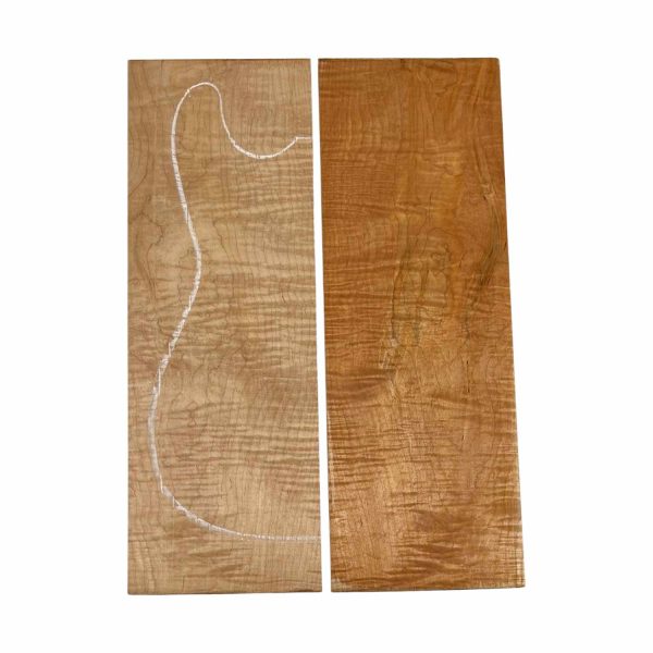 Curly Flame Hard Maple Drop Top 21  x 7-1 4  x 3 8  #224 -E For Sale - Image 5
