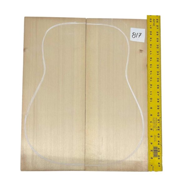 German Spruce Bookmatched Dreadnought Guitar Tops #817 Sale - Image 2