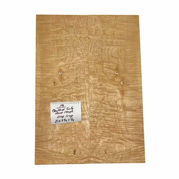 Quilted Curly Hard Maple Drop Top 21  x 7-1 4  x 1 4  #18 Online Sale