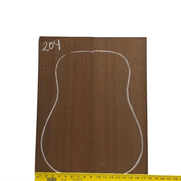 Sapele Dreadnought Guitar Back and Side Set #204 Online - Image 2