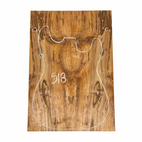Curly Flame Hawaiian Koa Bookmatched Guitar Drop Tops 21  x 7-1 4  x 1 4  #518 Fashion - Image 2