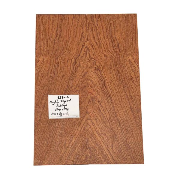 Figured Bubinga  Drop Top 21  x 7-1 8  x 1 4  #327 C Online Hot Sale