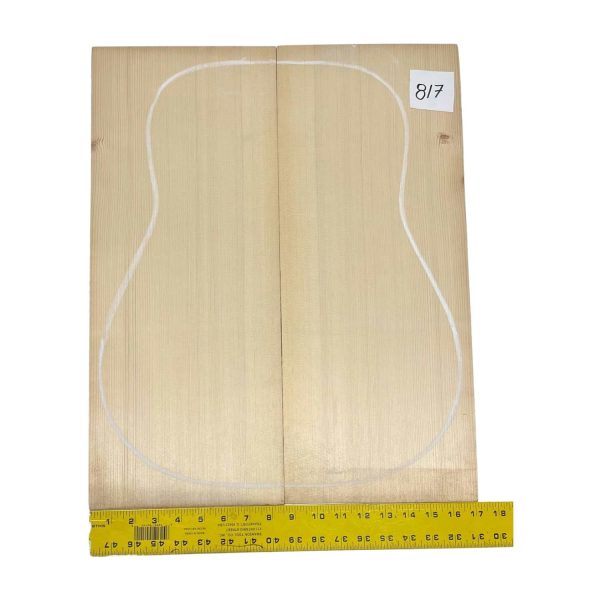 German Spruce Bookmatched Dreadnought Guitar Tops #817 Sale
